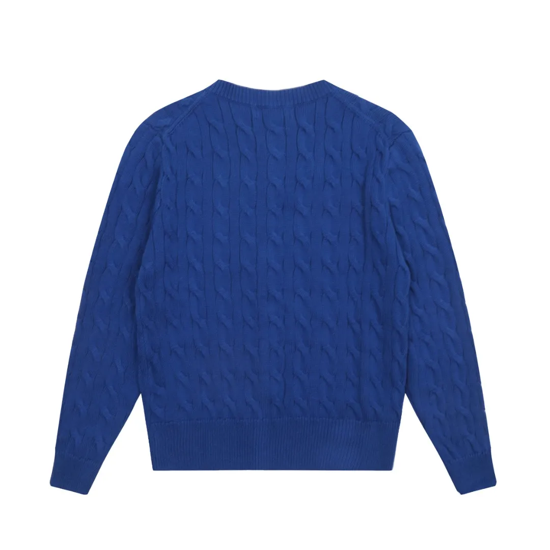 P230 Top quality" Style number: DS006# (not off the shelves all year round) [Ralph Lauren round neck solid color pony embroidery logo twist knitted cardigan] ✅Ralph Lauren Ralph Lauren classic basic versatile knitted cardigan jacket for all seasons ✅Main supplier platform live broadcast Wholesale entity Replacement if out of stock Not off the shelf ✅ZP quality 1:1 version Scan the code to enter the GF website Counter quality ✅Detailed quality The only one in Guangzhou Imported quality cotton yarn Focus on high-end, cost-effective, and good quality. Needless to say, the version is restored to the original version. The maximum size can be worn up to 160 pounds. Loose, comfortable and stress-free. ✅The upper body is simple and easy to match. A must-have for goddess ootd. Good-looking clothes are never picky. Must-have items in goddess wardrobe. Size: S- Navy blue white label Navy blue red label